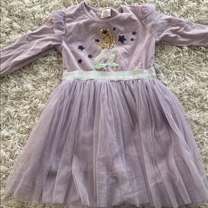 Lilac Tulle Mermaid Sequin Dress